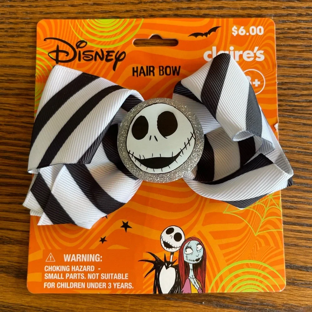 Disney Claire’s The Nightmare Before Christmas Jack Skellington Hair Bow